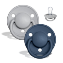 BIBS Πιπίλες De Lux 2τμχ Σιλικόνης Onesize Cloud / Steel Blue BIBS Πιπίλες De Lux 2τμχ Σιλικόνης Onesize Cloud / Steel Blue