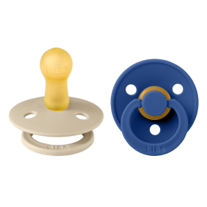 BIBS Σετ Πιπίλες 2τμχ Colour Vanilla/Cornflower – Στρόγγυλη No2 BIBS Σετ Πιπίλες 2τμχ Colour Vanilla/Cornflower – Στρόγγυλη No2