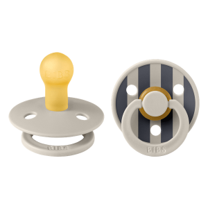 BIBS Studio Collection Σετ Πιπίλες 2τμχ Block Sand Mix Στρόγγυλη No1 BIBS Studio Collection Σετ Πιπίλες 2τμχ Block Sand Mix Στρόγγυλη No1