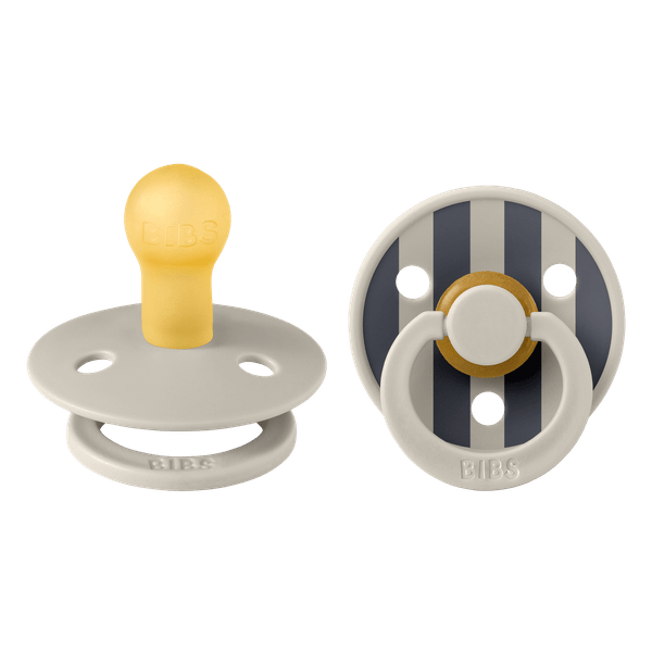 BIBS Studio Collection Σετ Πιπίλες 2τμχ Block Sand Mix Στρόγγυλη No1 BIBS Studio Collection Σετ Πιπίλες 2τμχ Block Sand Mix Στρόγγυλη No1