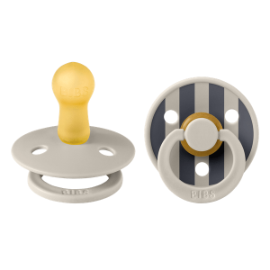 BIBS Studio Collection Σετ Πιπίλες 2τμχ Block Sand Mix Στρόγγυλη No2 BIBS Studio Collection Σετ Πιπίλες 2τμχ Block Sand Mix Στρόγγυλη No2