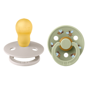 BIBS  Studio Collection Σετ Πιπίλες 2τμχ – Bumblebee/Mushroom  Mix Στρόγγυλη No3