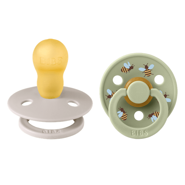BIBS  Studio Collection Σετ Πιπίλες 2τμχ – Bumblebee/Mushroom  Mix Στρόγγυλη No3