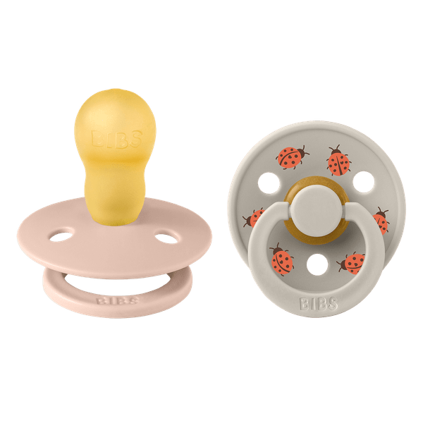 BIBS  Studio Collection Σετ Πιπίλες 2τμχ – Ladybag/Blush Mix Στρόγγυλη No3