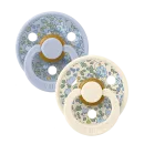 BIBS x Liberty Πιπίλες Colour Round Καουτσούκ 2τμχ Eloise / Dusty Blue Mix No1