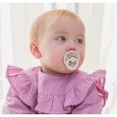 BIBS x Liberty Πιπίλες Colour Round Καουτσούκ 2τμχ Capel / Dusty Blue Mix No2