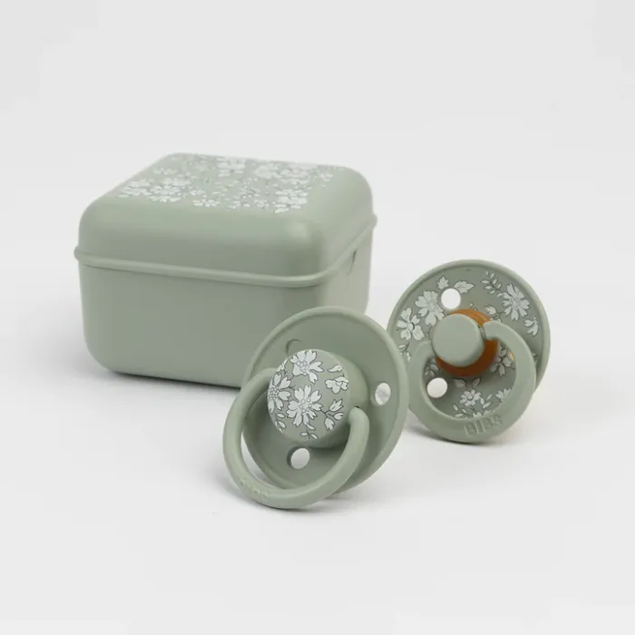 BIBS x Liberty Πιπίλες De Lux 2τμχ Σιλικόνης Onesize Eloise / Baby Blue Mix