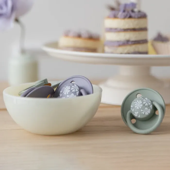 BIBS x Liberty Πιπίλες De Lux 2τμχ Σιλικόνης Onesize Eloise / Baby Blue Mix