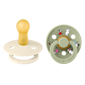 BIBS X Μoomins Colour Σετ Πιπίλες 2τμχ – Friends Ivory/Sage Mix Στρόγγυλη No2 BIBS X Μoomins Colour Σετ Πιπίλες 2τμχ – Friends Ivory/Sage Mix Στρόγγυλη No2