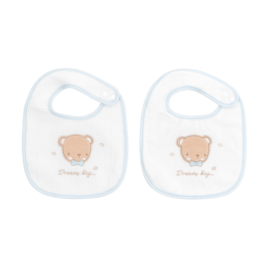 Σετ 2 Σαλιάρες Dream Big Μπλε Kikka Boo