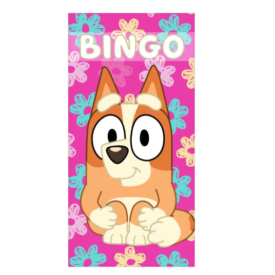 Bluey Bingo Πετσέτα Μπάνιου Πετσέτα Θαλλασης 70x140cm (Γρήγορο Στέγνωμα)