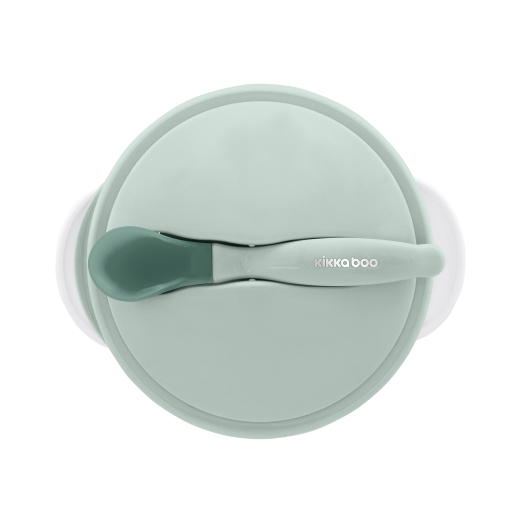 Μπόλ Με Κουτάλι Ανίχνευσης Θερμότητας Πράσινο Kikka boo