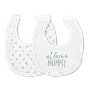 Βρεφικές Σαλιάρες Mε Velcro 2τμχ Newborn Natural Uni Lorelli 