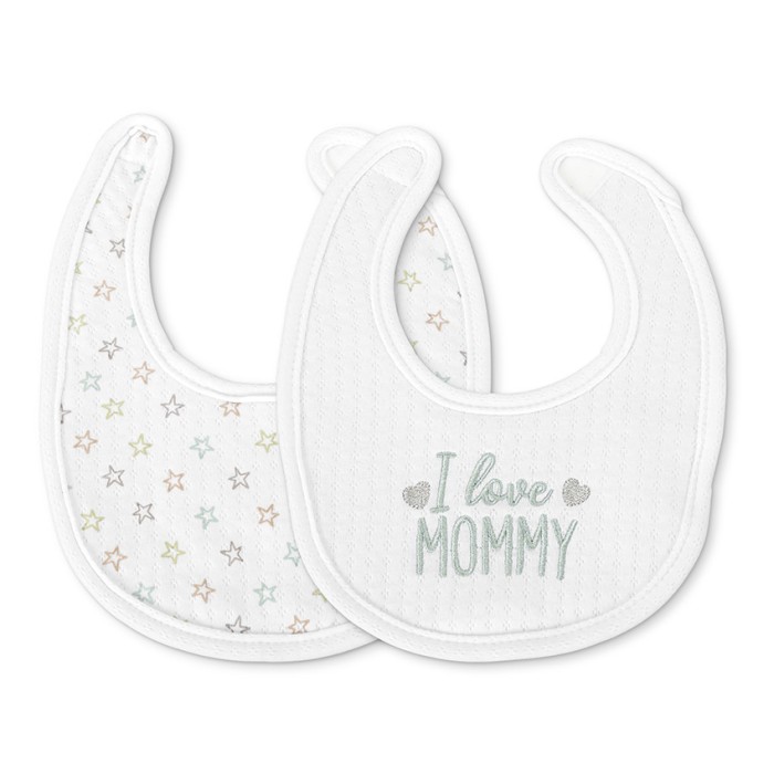 Βρεφικές Σαλιάρες Mε Velcro 2τμχ Newborn Natural Uni Lorelli 