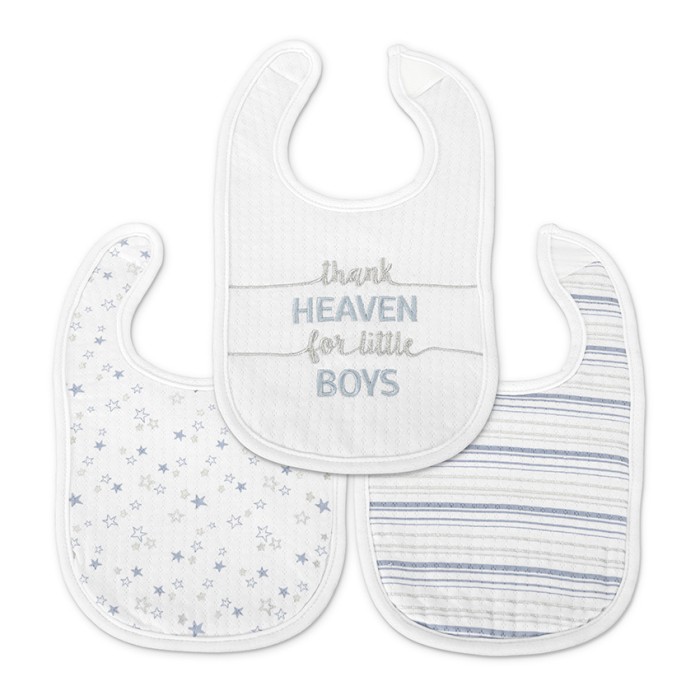 Βρεφικές Σαλιάρες Mε Velcro 3τμχ Natural Boy Lorelli 