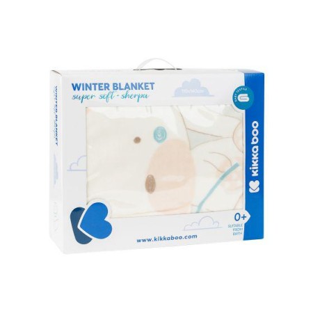 Βρεφική Βελουτέ Εξαιρετικά Απαλή Κουβέρτα Κούνιας 110/140 Polar Fisher Μέντα Kikka Boo