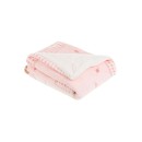 Βρεφική Βελουτέ Εξαιρετικά Απαλή Κουβέρτα Κούνιας 110/140 Polar Fisher Ροζ Kikkaboo
