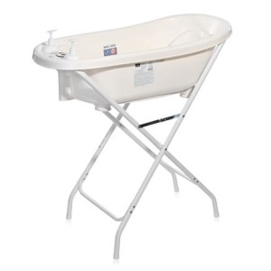 Βρεφική Μπανιέρα Λευκή 88cm Με Βάση Lorelli