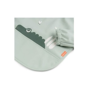 Βρεφική Σαλιάρα Με Μακρύ Μανίκι 6-18m Croco Πράσινο Done by Deer