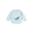 Βρεφική Σαλιάρα Με Μακρύ Μανίκι 6-18m Elphee Μπλε Done by Deer