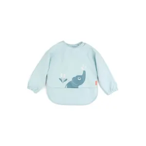 Βρεφική Σαλιάρα Με Μακρύ Μανίκι 6-18m Elphee Μπλε Done by Deer