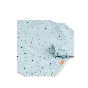 Βρεφική Σαλιάρα Με Μακρύ Μανίκι 6-18m Happy Dots Μπλε Done by Deer