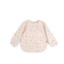 Βρεφική Σαλιάρα Με Μακρύ Μανίκι 6-18m Happy Dots Powder Done by Deer