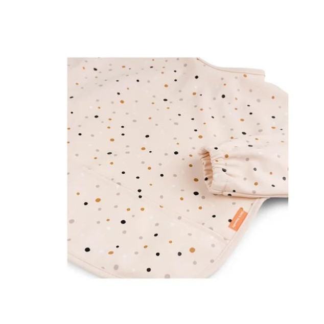 Βρεφική Σαλιάρα Με Μακρύ Μανίκι 6-18m Happy Dots Powder Done by Deer