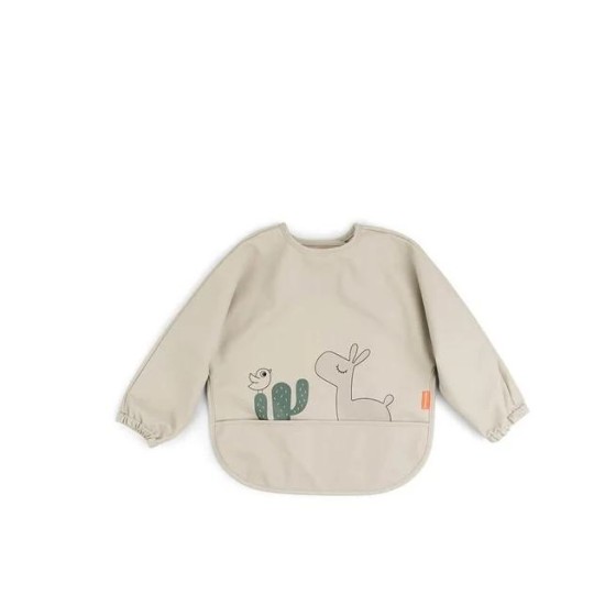 Βρεφική Σαλιάρα Με Μακρύ Μανίκι 6-18m Lalee Sand Done by Deer