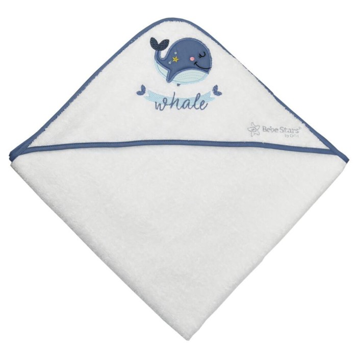 Βρεφικό Μπουρνούζι Κάπα Whale Bebe Stars 3102