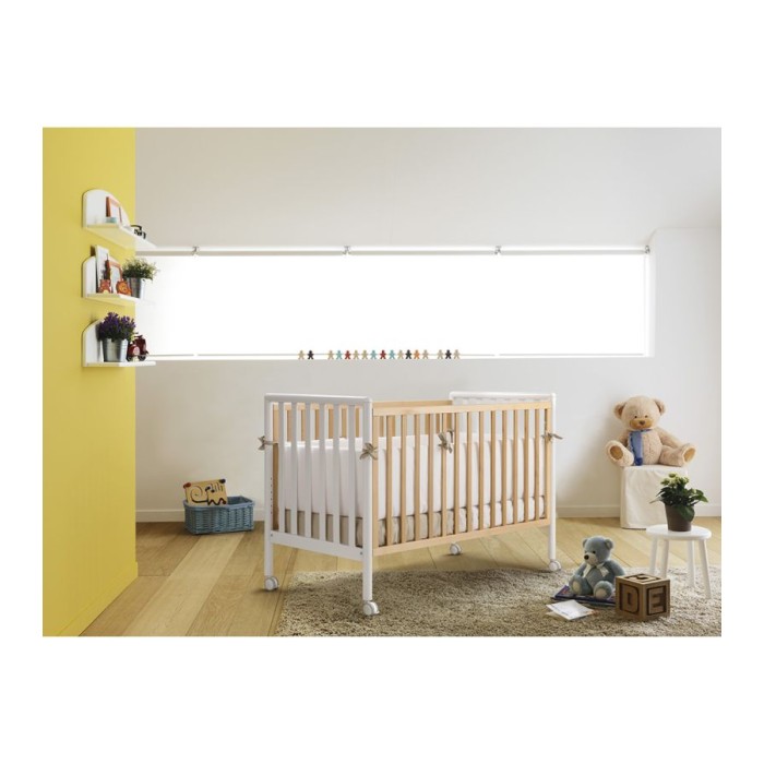 Βρεφικό Κρεβατάκι Συγκοίμησης PALI Flippy Bianco-Naturale Βρεφικό Κρεβατάκι Συγκοίμησης PALI Flippy Bianco-Naturale