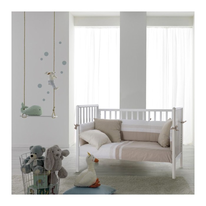 Βρεφικό Κρεβατάκι Συγκοίμησης PALI Flippy Bianco-Naturale Βρεφικό Κρεβατάκι Συγκοίμησης PALI Flippy Bianco-Naturale