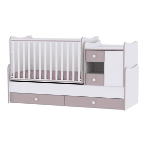 Βρεφικό Πολυμορφικό Κρεβατάκι Μετατρεπόμενο Lorelli MiniMAX Cappuccino