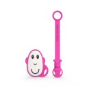 Βρεφικό Σετ Κλιπ Πιπίλας & Μασητικό Ροζ Matchstick Monkey