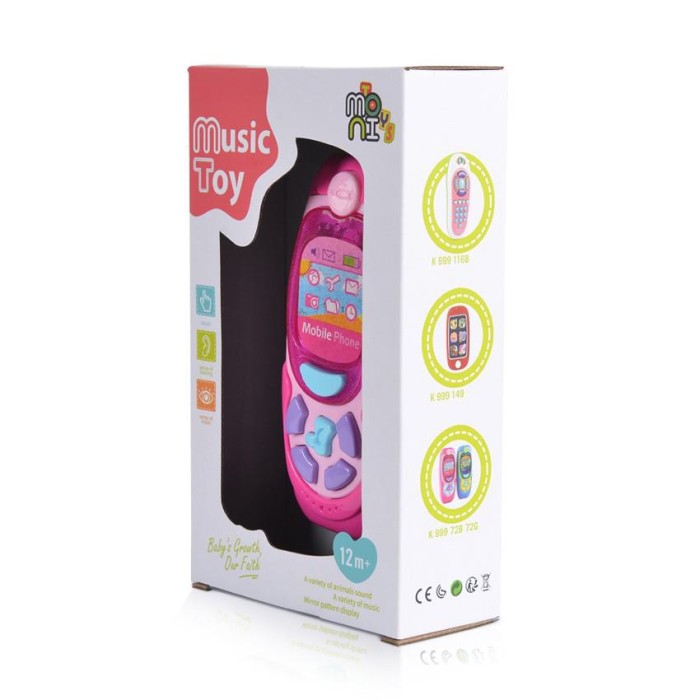 Βρεφικό Τηλέφωνο Ροζ K999-72G Moni Βρεφικό Τηλέφωνο Ροζ K999-72G Moni
