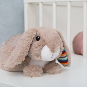 Βρεφικός Λαγός Ruby προβολέας Προτζέκτορας αστεριών με χτύπο καρδιάς λευκό ήχο μελωδία ZAZU