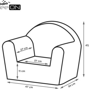 Bubaba By FreeON Παιδική Πολυθρόνα Με Μπράτσα  Animal Kingdom
