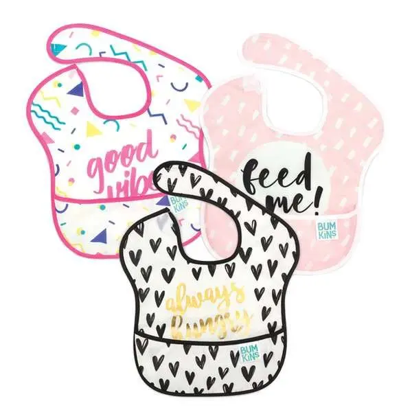 Bumkins Αδιάβροχες Σαλιάρες - Superbib Girl Quotes 3 τεμάχια Bumkins Αδιάβροχες Σαλιάρες - Superbib Girl Quotes 3 τεμάχια