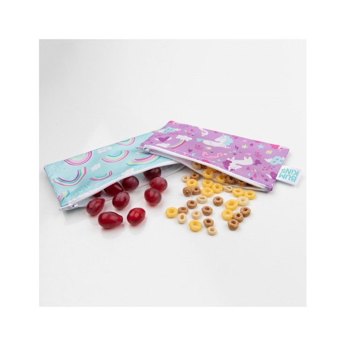 Bumkins Σετ Υφασμάτινα Τσαντάκια Φαγητού Μονόκερος Bumkins Σετ Υφασμάτινα Τσαντάκια Φαγητού Μονόκερος