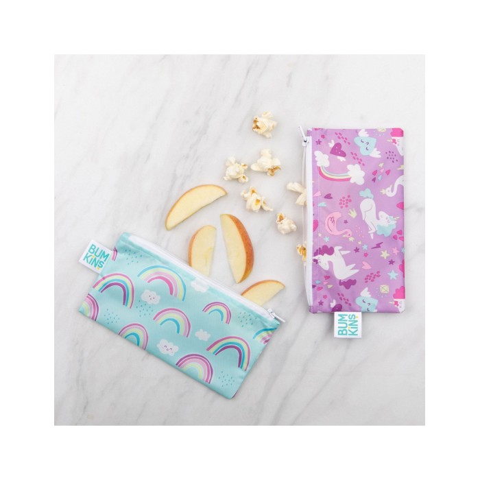 Bumkins Σετ Υφασμάτινα Τσαντάκια Φαγητού Μονόκερος Bumkins Σετ Υφασμάτινα Τσαντάκια Φαγητού Μονόκερος