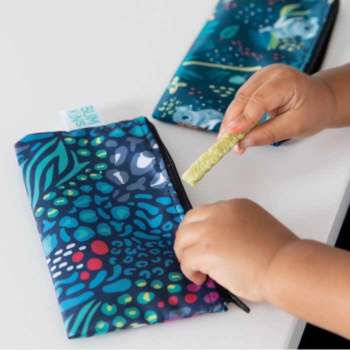 Bumkins Σετ Υφασμάτινα Τσαντάκια Φαγητού Μπλε All Together Now Bumkins Σετ Υφασμάτινα Τσαντάκια Φαγητού Μπλε All Together Now