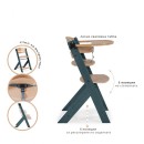 Cangaroo Ξύλινο παιδικό καρεκλάκι 2 σε 1 Nuttle Grey