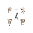 Cangaroo Ξύλινο παιδικό καρεκλάκι 2 σε 1 Nuttle Grey