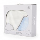 Cangaroo Βρεφική Κουβέρτα 80/110 Softy Sweet Αγκαλιές Μπλε