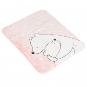 Cangaroo Βρεφική Κουβέρτα 80/110 Softy Sweet Αγκαλιές Ροζ