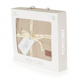 Cangaroo Βρεφική Κουβέρτα 80x100 εκ. Ποπ Κορν Καφέ Cangaroo Βρεφική Κουβέρτα 80x100 εκ. Ποπ Κορν Καφέ