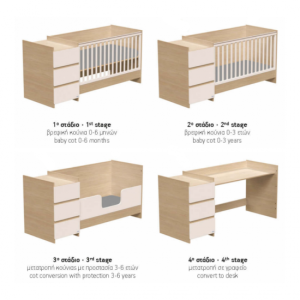 Casababy Combo Maxi Βρεφική Πολυμορφική Κούνια 4 σε 1