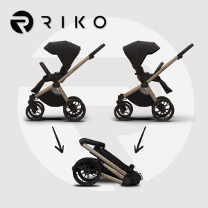 Cava Καρότσι 2σε1 Με Καλαθούνα Dust 01 Riko Cava Καρότσι 2σε1 Με Καλαθούνα Dust 01 Riko