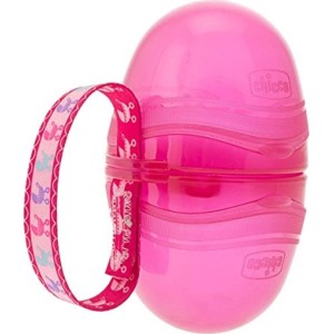 Chicco Διπλή Θήκη Πιπίλας Ροζ