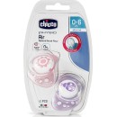 Chicco Ορθοδοντικές Πιπίλες Σιλικόνης Για 0-6 Μηνών Ροζ 2τμχ Chicco Ορθοδοντικές Πιπίλες Σιλικόνης Για 0-6 Μηνών Ροζ 2τμχ